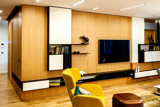 优雅时尚现代家居电视墙设计