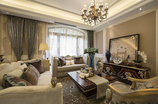 奢华欧式新古典客厅装饰效果图欣赏