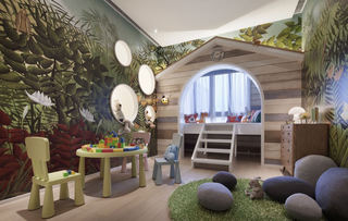 梦幻童话森林北欧风情儿童房设计欣赏