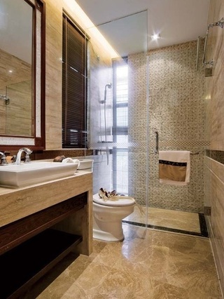 精致现代卫生间淋浴房隔断设计