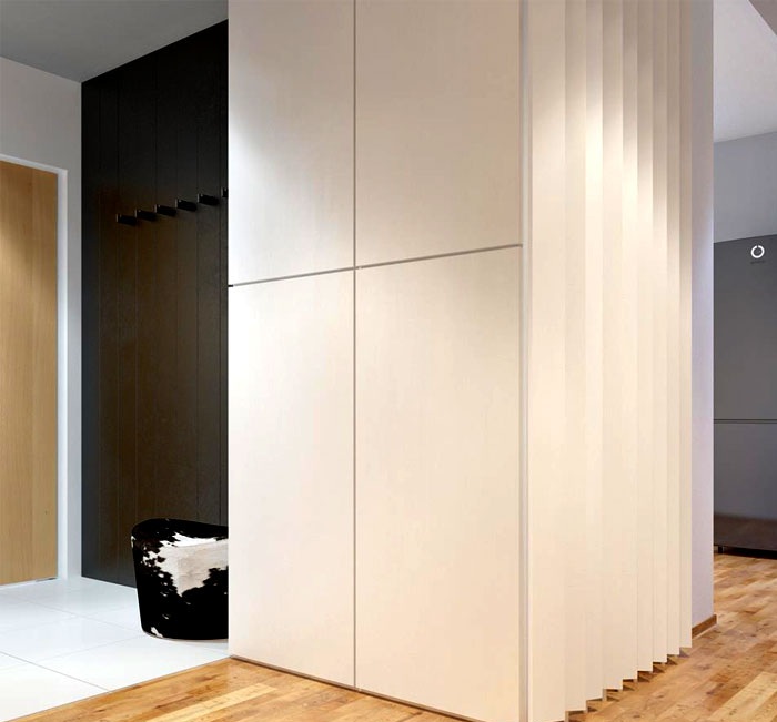 时尚现代都市风公寓家居米白色柜子设计