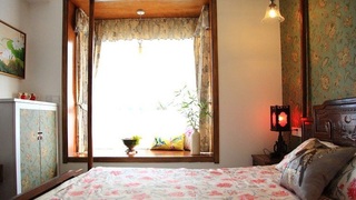 清新中式田园风卧室飘窗装饰设计
