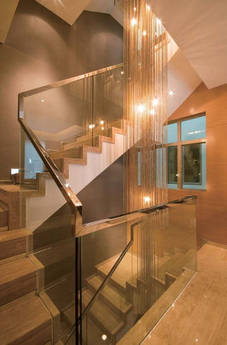 高端时尚现代别墅楼梯效果图