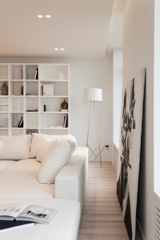 白色清爽简约设计 公寓室内局部效果图