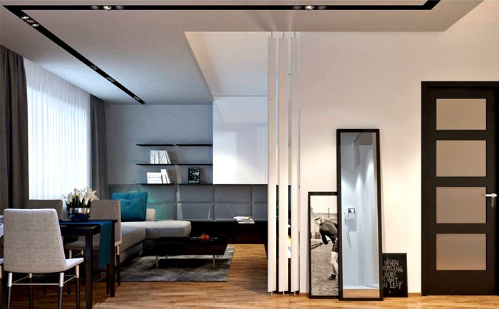 时尚黑白灰现代都市风情公寓装饰效果图