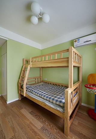 清新果绿宜家自然风格儿童房墙面设计