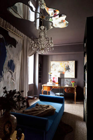 奢华古典北欧风情休闲室精美大吊灯设计