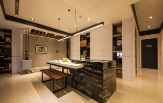 现代风格公寓室内设计 吧台设计图片