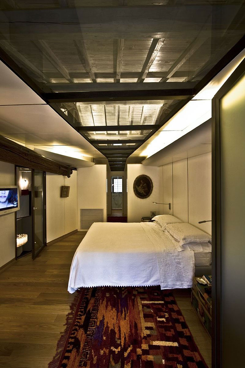 时尚现代大胆创意 loft卧室装修图