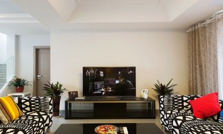 现代简约客厅电视柜装饰图