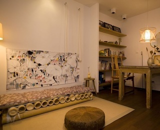 古朴中日式混搭公寓家居装饰图