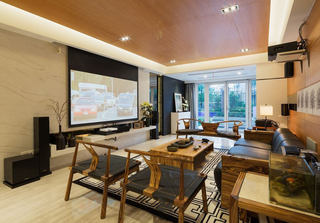 奢华现代新中式设计客厅影视墙装饰大全