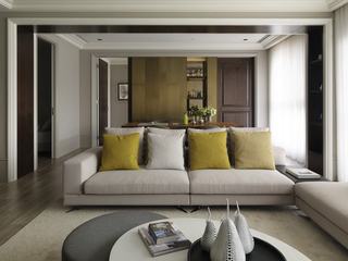 时尚精致现代宜家风格客厅沙发效果图