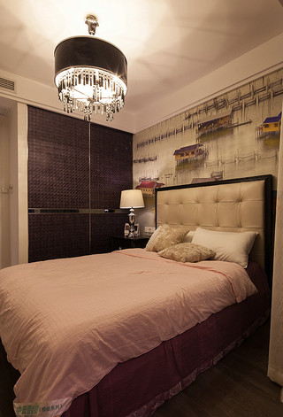 浪漫咖色系复古简欧卧室装饰设计欣赏