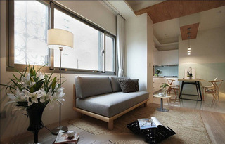 58平舒适宜家日式风格公寓装潢设计欣赏