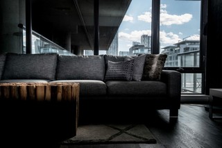 时尚摩登简约美式公寓休闲区沙发效果图