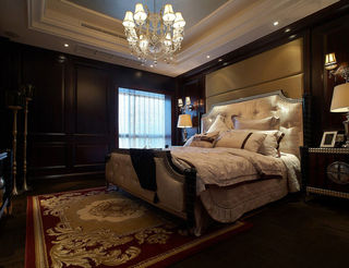 奢华黑色系古典欧式卧室装潢设计大全
