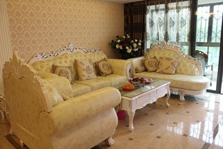 甜美宫廷风欧式客厅沙发家居设计