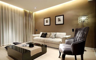 时尚简约美式风格客厅沙发背景墙设计