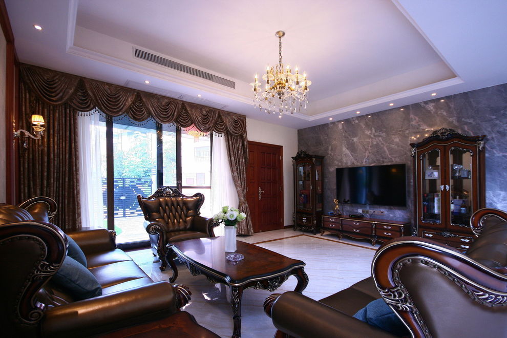 古典豪华欧式风格客厅装修欣赏图