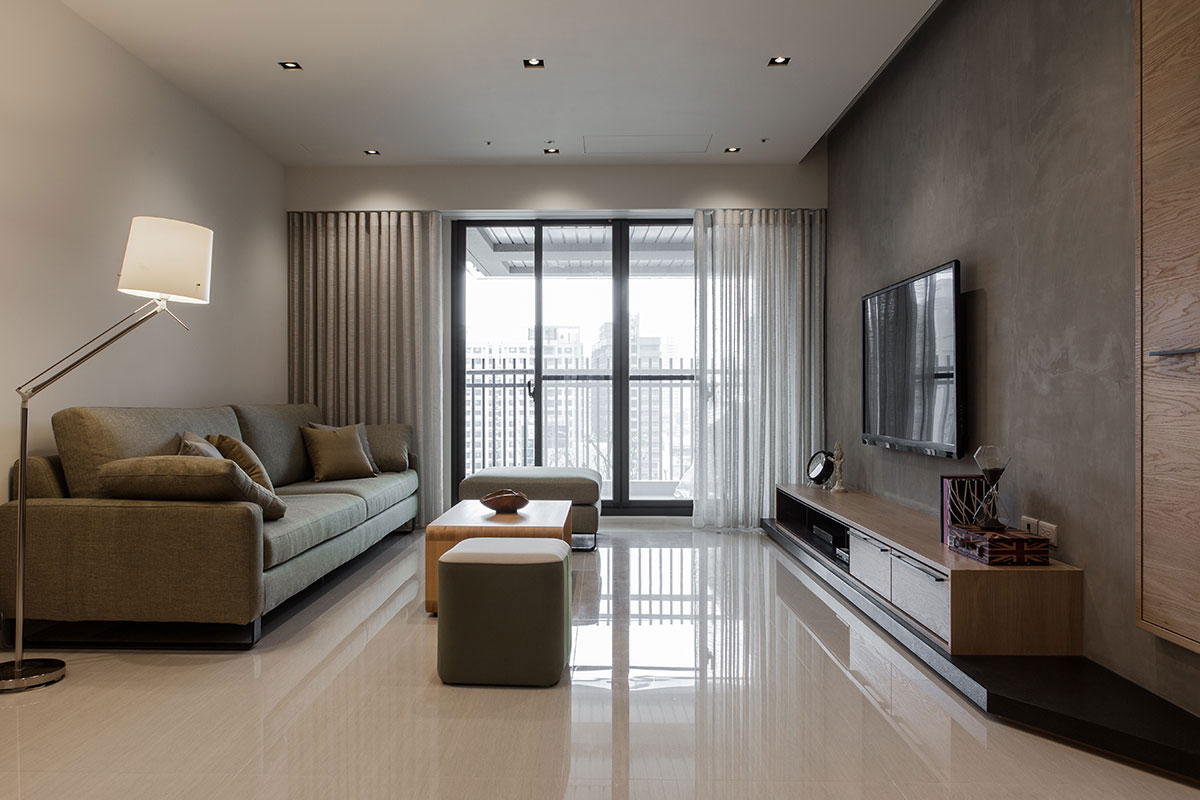 公寓客厅现代素雅风格装饰效果图
