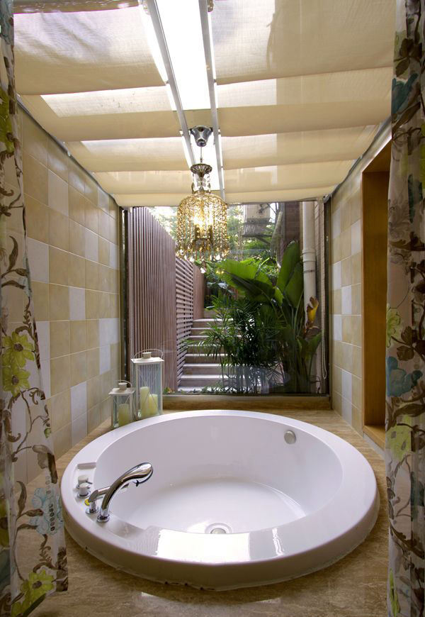 浴室浴池装修效果图图片