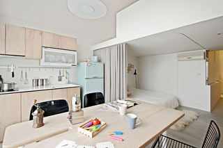 60平米简约设计北欧风格loft公寓装修图例