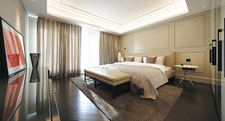 150平大三居卧室时尚现代风格装修效果图