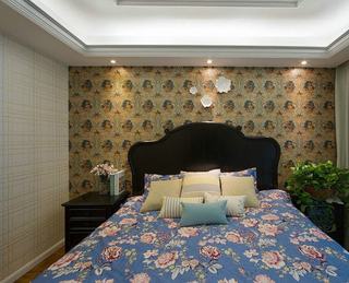 端庄复古美式设计卧室背景墙装饰