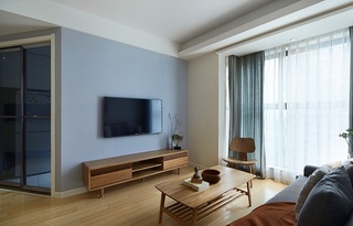60平米简约日式风格 二居室装修效果图