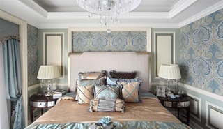 优雅精致欧式新古典卧室背景墙装饰