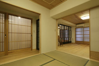 日式装修风格家居室内垭口隔断设计