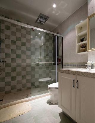 绿意美式卫生间淋浴房隔断设计