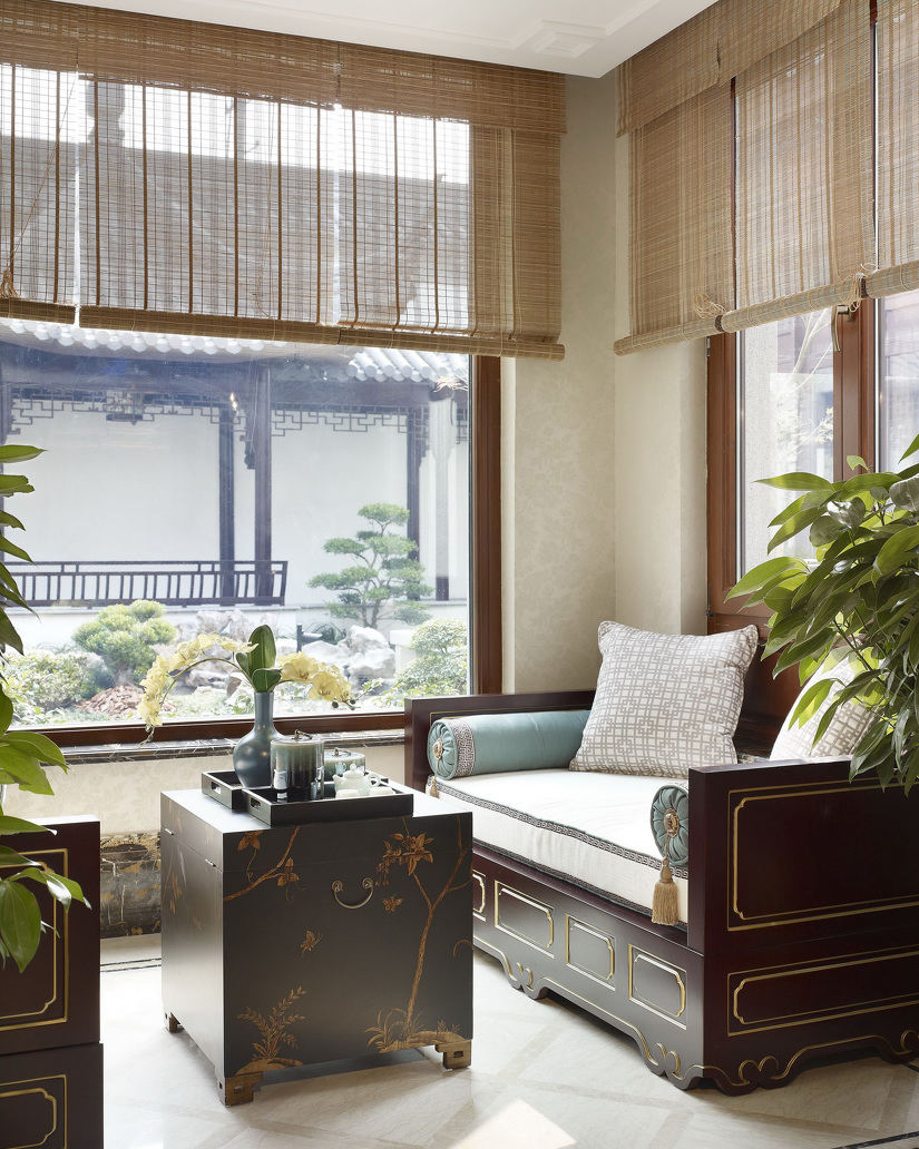 清雅中式古典风休闲区家居装饰