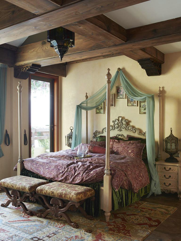浪漫古典北欧田园风卧室装饰效果图