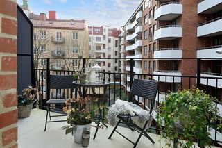 清新休闲北欧风格公寓小阳台设计