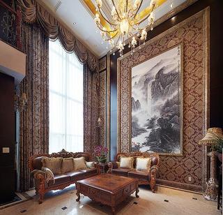 大气古典欧式风格别墅客厅装修效果欣赏图