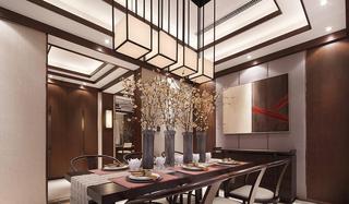 奢华新中式现代风格餐厅灯饰装饰