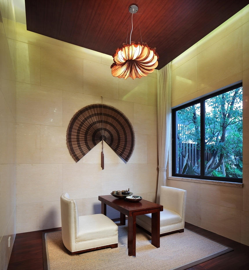 家居室内茶室禅意东南亚风格装饰效果图