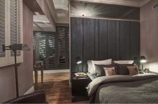 摩登美式家居卧室床头背景墙装饰