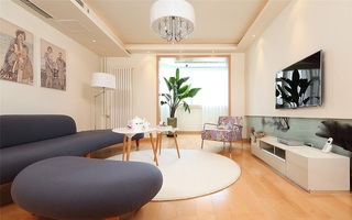 清新简约日式风格家居客厅装修美图