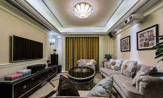 浪漫优雅欧式设计公寓客厅装修图