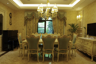 浪漫精致欧式宫廷风家装餐厅设计效果图