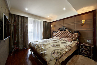高雅精致欧式风格卧室床头软包背景墙设计