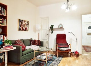 精美中世纪北欧风情小客厅沙发装饰图片