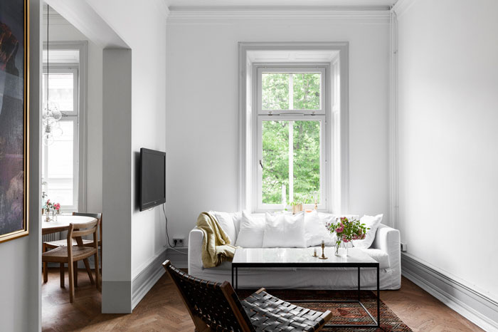 60平简约北欧风格小户型公寓设计装修图