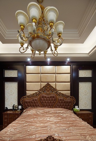 浪漫高贵古典欧式卧室吊灯装饰设计
