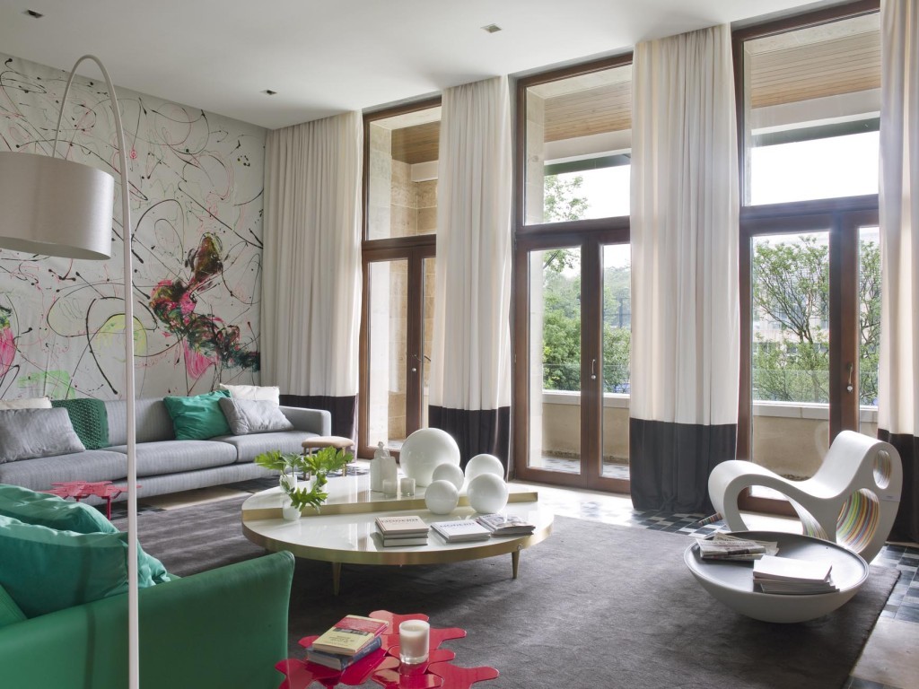 炫彩现代新古典家装混搭三室公寓效果图