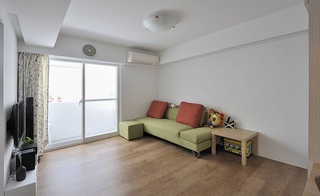 淡雅简洁小户型日式一居室家装设计图
