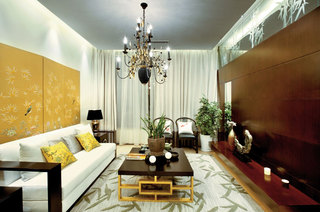 含蓄秀美新中式风格家居客厅设计装修图片